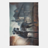 Linge De Cuisine Grande Dane Halloween effrayante (Vertical)