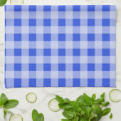 Linge De Cuisine Grande En vichy bleue (Plié)