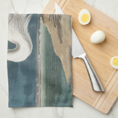 Linge De Cuisine Grande Peinture de la faune d'Audubon Heron blanc (Quart Plié)