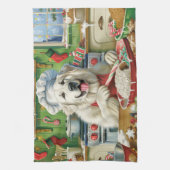 Linge De Cuisine Grande Pyrénées Cuisine de vacances : Noël festif (Vertical)