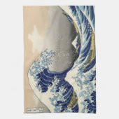 Linge De Cuisine Grande vague Kanagawa peinture japonaise (Vertical)