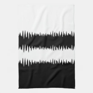 Linge De Cuisine Grandes cool en noir et blanc