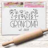 Linge De Cuisine Grandma Photo Collage Fleurs