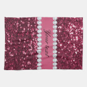 Linge De Cuisine Grands parties scintillantes et diamants de Faux (Horizontal)