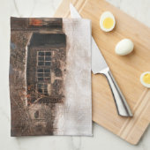 Linge De Cuisine Grange rustique & gîte Scène Vintage (Quart Plié)