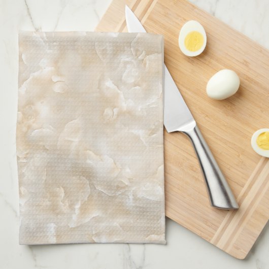 Linge De Cuisine Granit blanc (Quart Plié)