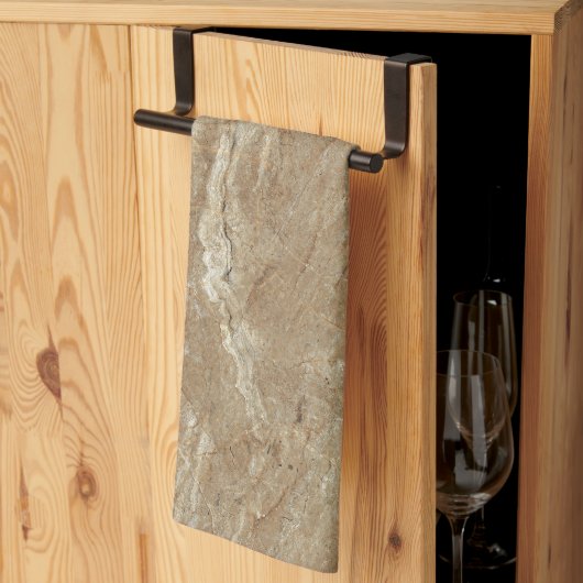 Linge De Cuisine Granite marron (Pliage en tiers)