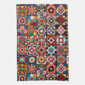 Linge De Cuisine Granny Carré Crochet Motif couverture Imprimer (Vertical)