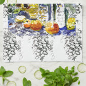 Linge De Cuisine Grapes&bottles (Plié)