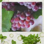 Linge De Cuisine Grapevine Fruit Photographie (Plié)