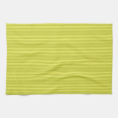 Linge De Cuisine Graphique à rayures verticales jaune chartreuse (Horizontal)