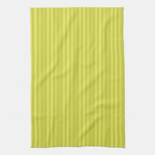 Linge De Cuisine Graphique à rayures verticales jaune chartreuse (Vertical)