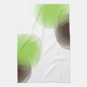 Linge De Cuisine Graphique abstrait vert, moderne, simple, fleuri (Vertical)