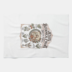 Linge De Cuisine Graphique botanique de Jésus Plantes bibliques Jés