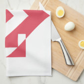 Linge De Cuisine Graphique d'amour cool, rose cerise (Quart Plié)