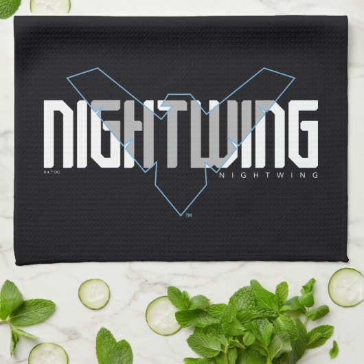 Linge De Cuisine Graphique de nom high-tech Nightwing (Plié)