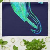 Linge De Cuisine Graphique de tortue de mer (Plié)