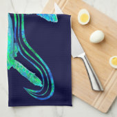 Linge De Cuisine Graphique de tortue de mer (Quart Plié)