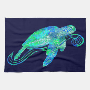 Linge De Cuisine Graphique de tortue de mer