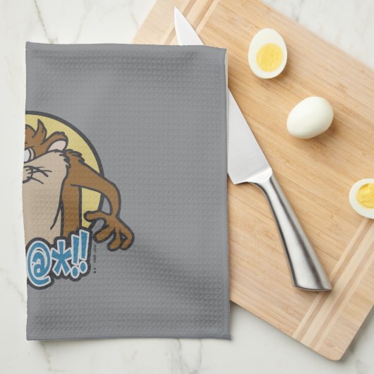 Linge De Cuisine Graphique en cercle extensible TAZ™ (Quart Plié)