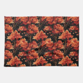 Linge De Cuisine Graphique Motif sans couture Red Fall Maple Tree (Horizontal)