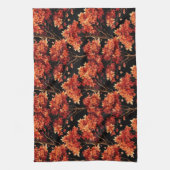 Linge De Cuisine Graphique Motif sans couture Red Fall Maple Tree (Vertical)