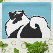 Linge De Cuisine Graphiques de Keeshond - art original mignon de (Plié)