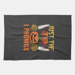 Linge De Cuisine Graphisme de couteau de citrouille juste le bout H