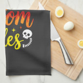 Linge De Cuisine Graphisme de sorcière de Halloween à brouette grat (Quart Plié)