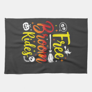Linge De Cuisine Graphisme de sorcière de Halloween à brouette grat