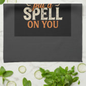 Linge De Cuisine Graphisme de sort de sorcière d'Halloween_1 (Plié)