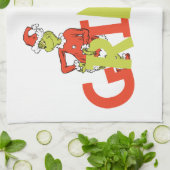 Linge De Cuisine Graphisme du logo du personnage Grinch ! (Plié)