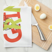 Linge De Cuisine Graphisme du logo du personnage Grinch ! (Quart Plié)