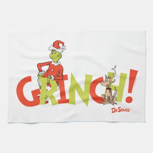 Linge De Cuisine Graphisme du logo du personnage Grinch ! (Horizontal)