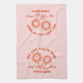 Linge De Cuisine Graphisme Fleur Joyeux Retro (Vertical)