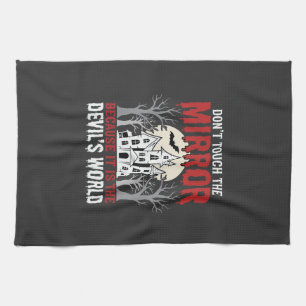 Linge De Cuisine Graphisme Monde des Diables Miroir Hanté Halloween