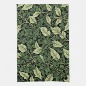 Linge De Cuisine Grappe de vignes dans les nuances de vert (Vertical)