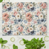 Linge De Cuisine Grappes d'aquarelle peintes à la main de luxe (Plié)