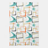 Linge De Cuisine Gras étoiles atomiques Boomerang Carrés milieu du  (Vertical)