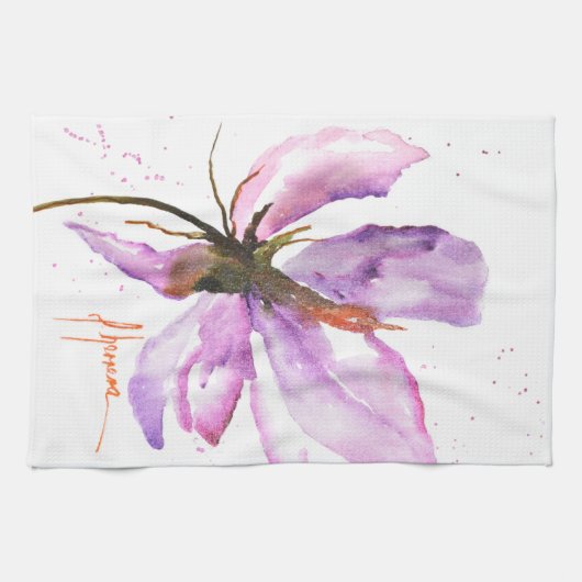 Linge De Cuisine Gras Floral IV (Horizontal)