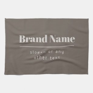 Linge De Cuisine Gras moderne foncé & clair Beige Marque ou Entrepr