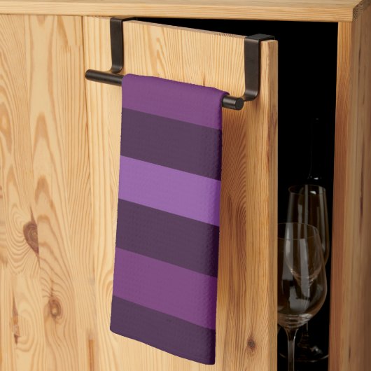 Linge De Cuisine Gras violet (Pliage en tiers)