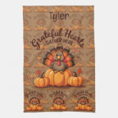 Linge De Cuisine Grateful Hearts Thanksgiving Turkey (Vertical)