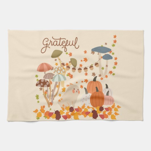 Linge De Cuisine Gratuit Lapin D'Automne (Horizontal)
