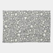 Linge De Cuisine Gray Botanical Cottage Imprimer (Horizontal)