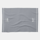 Linge De Cuisine Gray | Numéro de maison et nom de rue (Horizontal)