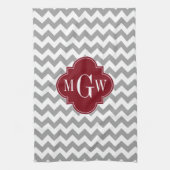 Linge De Cuisine Gray White Chevron (Vertical)