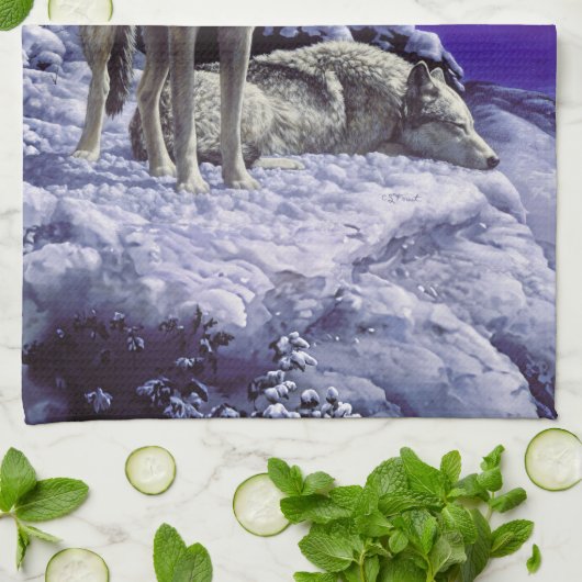 Linge De Cuisine Gray Wolves (Plié)