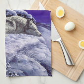 Linge De Cuisine Gray Wolves (Quart Plié)