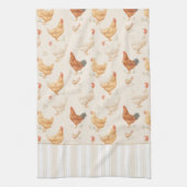 Linge De Cuisine Grazing Chickens Country Kitchen Towels (Vertical)